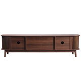 Modern TV Stand For TVs Up To 75'', Farmhouse Media Console, Entertainment Center With Solid Wood Legs, TV Cabinet For Living Room,Home Theatre - Nook & Nest