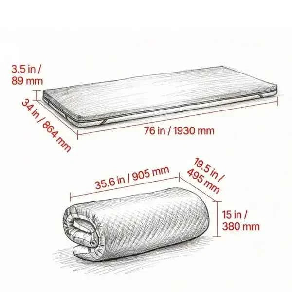 Gel Foam Bed Mattress with Dual-Layer Comfort and Support - Nook & Nest