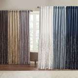 White Polyester Curtain Panel, 50 × 95 in - Nook & Nest