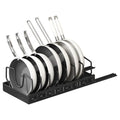 Pull Out Pots And Pans Organizer Under Cabinet With 8 Adjustable Dividers Rustproof Carbon Steel Sliding Pots Holder For Kitchen Cookware Bakeware Pots Lids Storage - Nook & Nest
