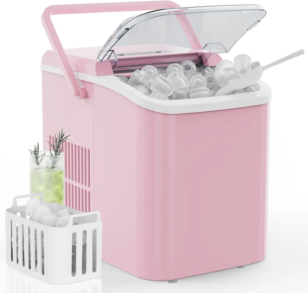 Portable Countertop Ice Maker with 2 Ice Sizes - Nook & Nest