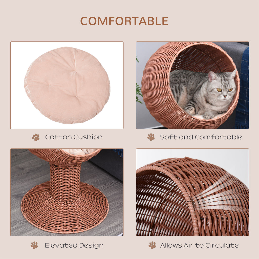 Elevated Cat Bed with Egg Chair – The Ultimate Cozy Retreat for Your Feline Friend - Nook & Nest
