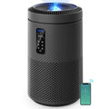Black Air Purifier with Star Projector, 229 CFM - Nook & Nest