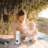 Portable Baby Bottle Warmer, Milk Formula Warmer For Travel With 6 Heating Levels USB Rechargeable Keep Milk Warm For 5 Hours No Bottle Included - Nook & Nest