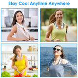 Portable Neck Hanging Fan Hands-free Cooling Personal Fan With 3 Speeds 360 Degree Air Flow Adjustable Neck Width - Nook & Nest