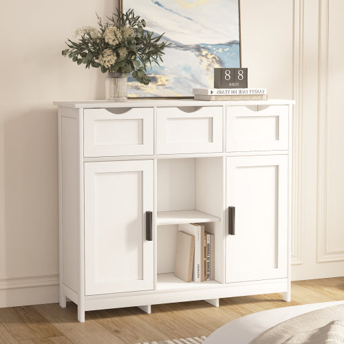 Stylish Wooden Storage Cabinet with Drawers for Effortless Organization - Nook & Nest