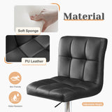 Square Cushion Bar Stool With Backrest - Nook & Nest