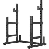 Adjustable Squat Rack, 660lbs Multi-Functional Bench Press Rack for Weight Lifting Home Gym Strength Training, Black - Nook & Nest