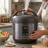 Electric Pressure Cooker – 6-in-1, 3 QT, Programmable with Reservation - Nook & Nest