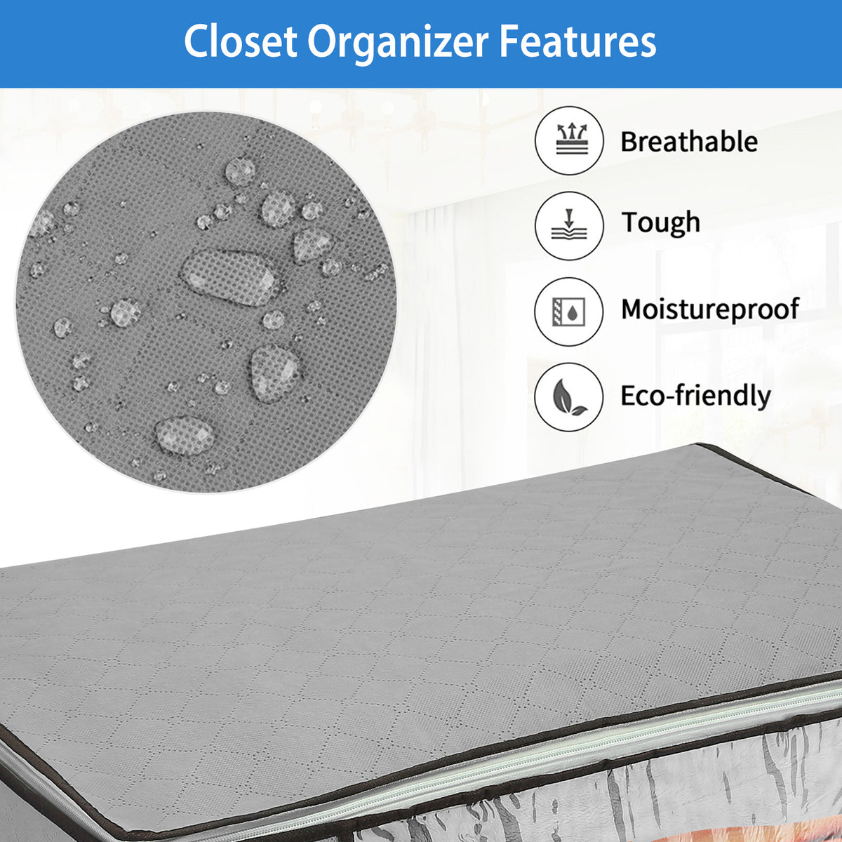 Effortless Organization with Large Capacity Clothes Storage Bags - 90L for All Your Needs - Nook & Nest