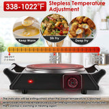 Portable Electric Hot Plate – 1000W Single Burner, 5 Heat Settings - Nook & Nest