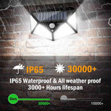 100-Lamp Motion-Sensor Solar Outdoor Lights - Nook & Nest