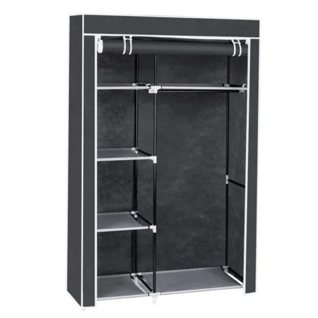 Portable Closet Organizer - 64" Wardrobe Storage Solution for Small Spaces - Nook & Nest