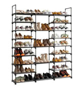 9-Tier Shoe Rack Organizer – Holds 55 Pairs, Space-Efficient Vertical - Nook & Nest
