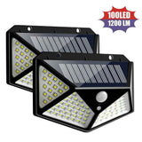 100-Lamp Motion-Sensor Solar Outdoor Lights - Nook & Nest