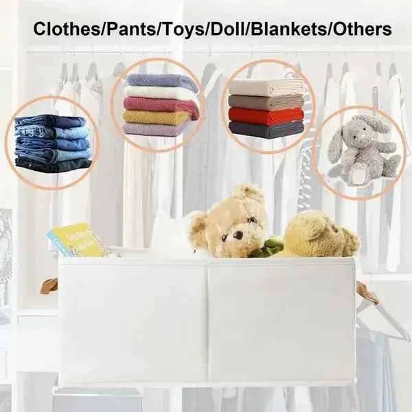 Foldable Clothes Storage Box with Window – Perfectly Organize Your Space with Style - Nook & Nest