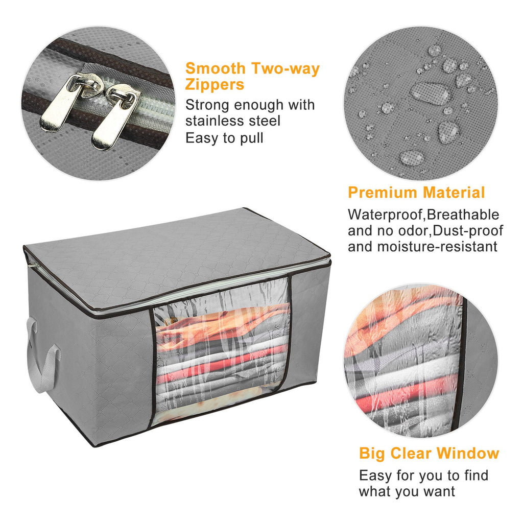 Effortless Organization with Large Capacity Clothes Storage Bags - 90L for All Your Needs - Nook & Nest