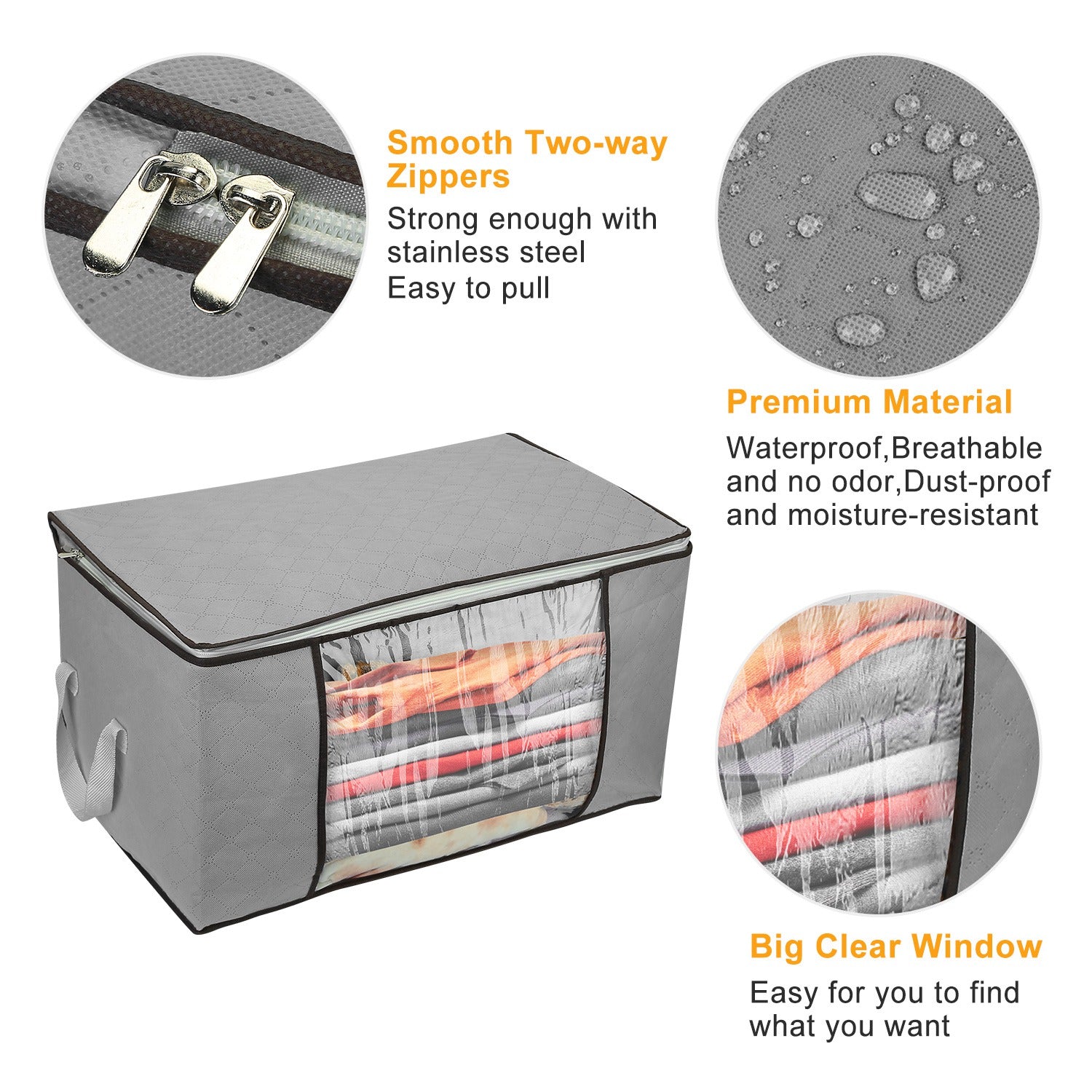 Effortless Organization with Large Capacity Clothes Storage Bags - 90L for All Your Needs - Nook & Nest