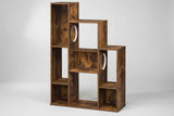 Cat Climbing Bookshelf – 8-Compartment Storage Tower, 2 Round Cat Open - Nook & Nest