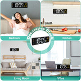 15.7-Inch LED Digital Wall Clock with Remote - Nook & Nest