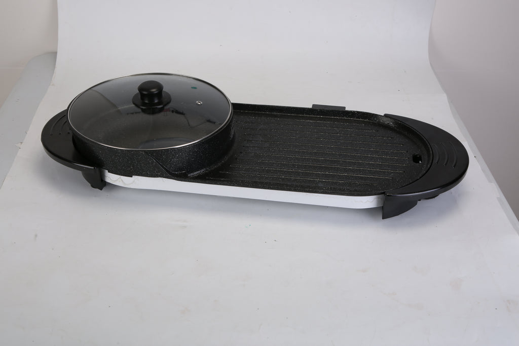 2200W Electric Hot Pot with Grill - Nook & Nest