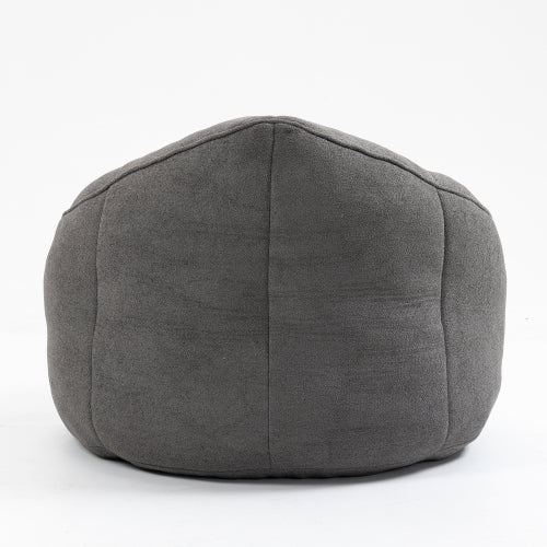 Bean Bag Sofa Chair with Footrest, Grey - Nook & Nest