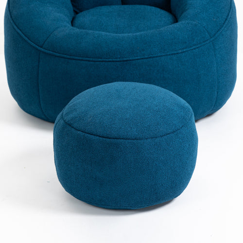 Bedding Bean Bag Sofa Chair High Pressure Foam Bean Bag Chair Material With Padded Foam Padding Compressed Bean Bag With Footrest - Nook & Nest