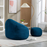 Bedding Bean Bag Sofa Chair High Pressure Foam Bean Bag Chair Material With Padded Foam Padding Compressed Bean Bag With Footrest - Nook & Nest