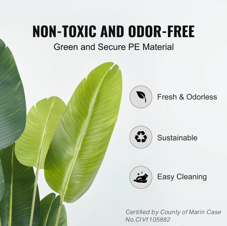 Birds Of Paradise Tree, 5 FT Tall Plant, PE Material & Anti-Tip Tilt Protection Low-Maintenance Plant, Lifelike Green Tree For Home Office Warehouse Decor Indoor Outdoor - Nook & Nest