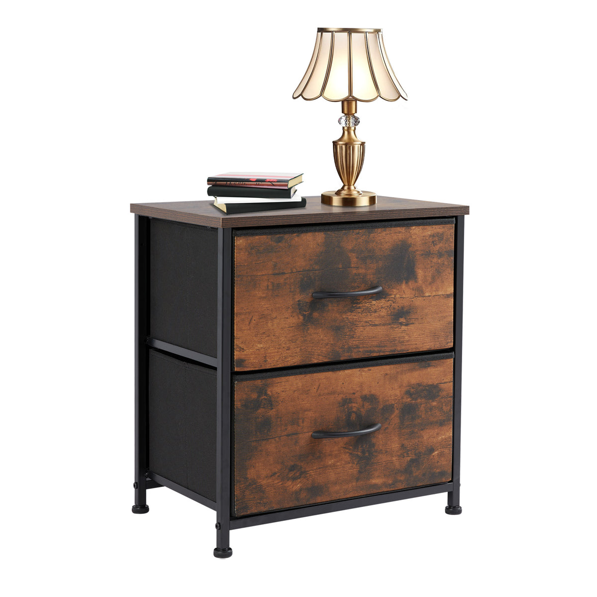 5-Drawer Dresser Chest, Metal Frame And Wood Top - Nook & Nest