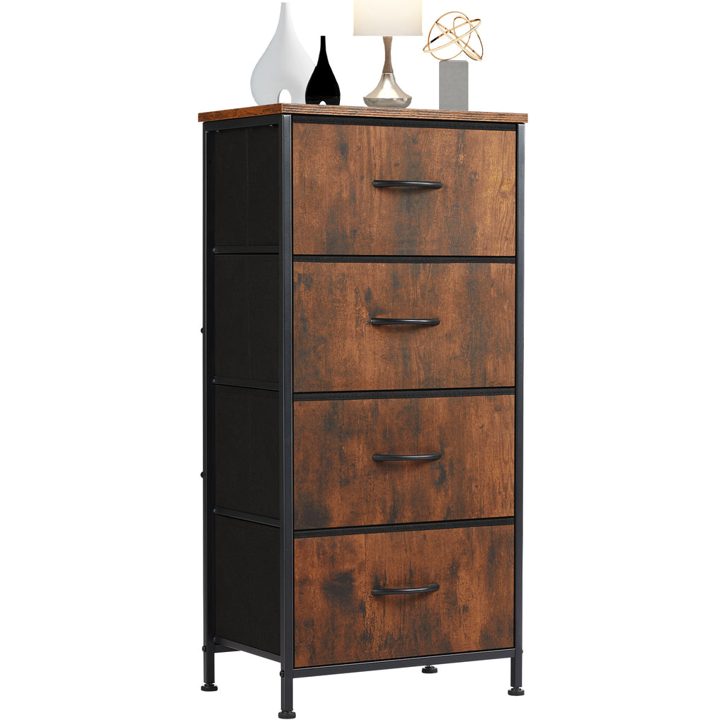 5-Drawer Dresser Chest, Metal Frame And Wood Top - Nook & Nest