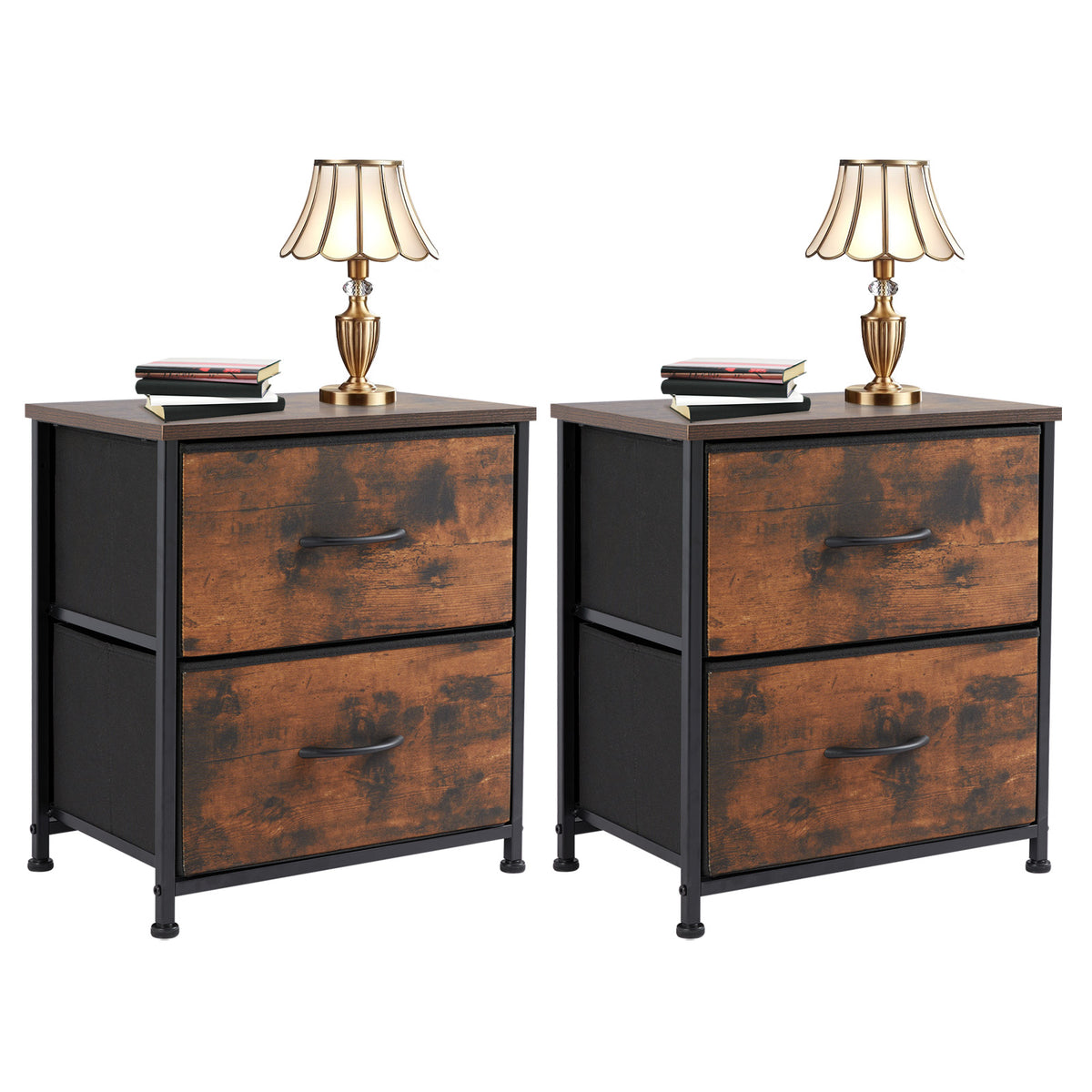 5-Drawer Dresser Chest, Metal Frame And Wood Top - Nook & Nest