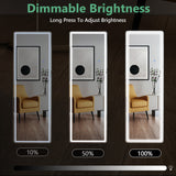3 Color Lighting Mirror With LED Lights - Nook & Nest