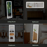 3 Color Lighting Mirror With LED Lights - Nook & Nest