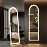3 Color Lighting Mirror With LED Lights - Nook & Nest
