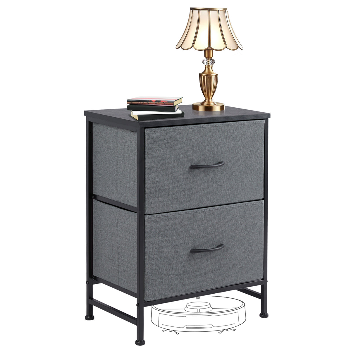 5-Drawer Dresser Chest, Metal Frame And Wood Top - Nook & Nest