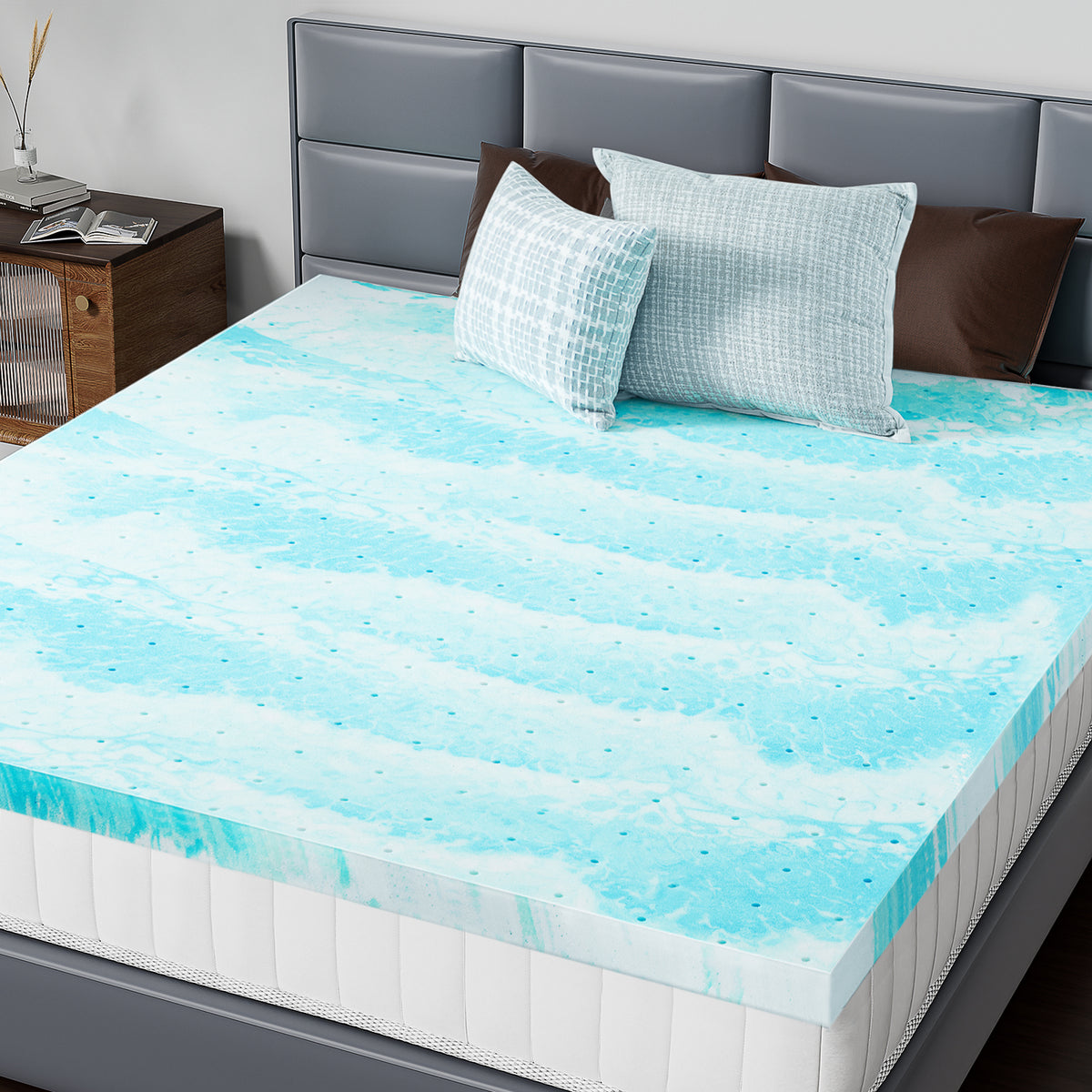 Discover Ultimate Comfort with Our Cooling Gel Memory Foam Bed Topper - Nook & Nest