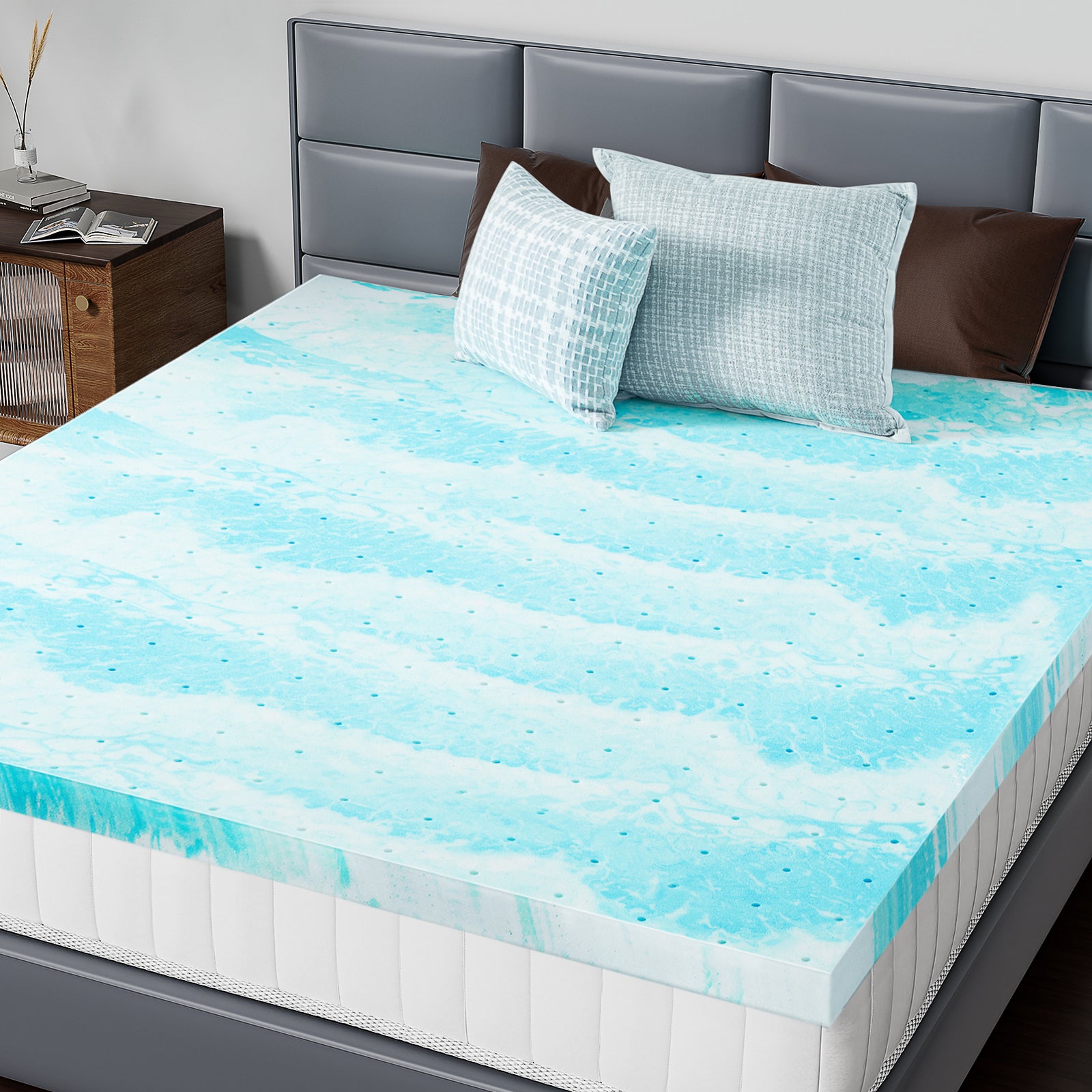 Discover Ultimate Comfort with Our Cooling Gel Memory Foam Bed Topper - Nook & Nest