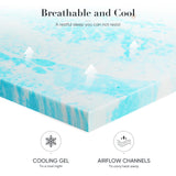 Discover Ultimate Comfort with Our Cooling Gel Memory Foam Bed Topper - Nook & Nest