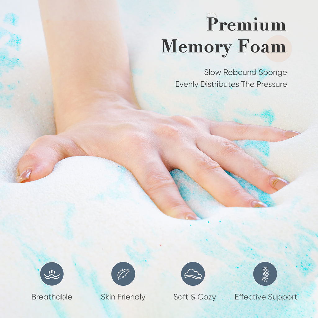Discover Ultimate Comfort with Our Cooling Gel Memory Foam Bed Topper - Nook & Nest