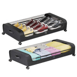Under Bed Storage Containers – 2-Pack, 42L Each, Clear Lid, 360° Locka - Nook & Nest