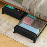 Under Bed Storage Containers – 2-Pack, 42L Each, Clear Lid, 360° Locka - Nook & Nest