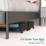 Under Bed Storage Containers – 2-Pack, 42L Each, Clear Lid, 360° Locka - Nook & Nest