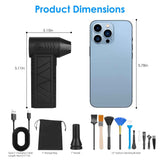 Cordless Electric Air Duster with LED Light - Nook & Nest