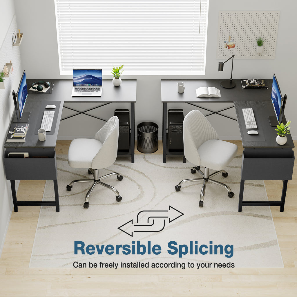 Elevate Your Productivity with Our L-Shaped Computer Desk for Home Office - Nook & Nest