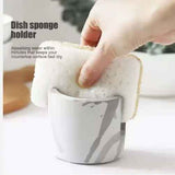Diatom Mud Sink Caddy for Sponges and Scrubbers, Brown or Gray - Nook & Nest