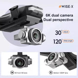 6K Dual Camera FPV Drone with Remote Control - Nook & Nest
