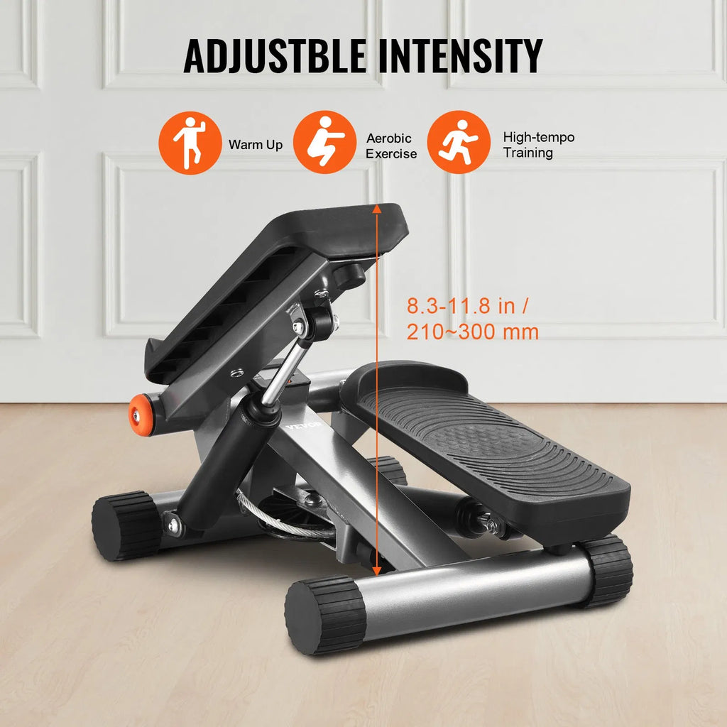 Hydraulic Mini Stair Stepper, with Resistance Band - Nook & Nest