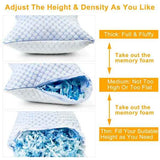 Cooling Gel Memory Foam Pillow – King Size - Nook & Nest