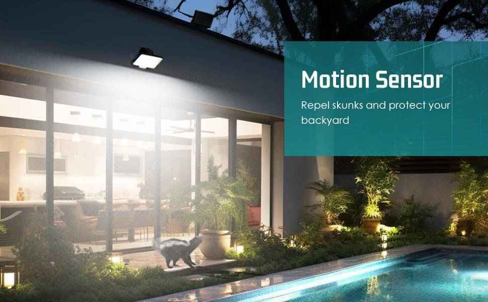 Solar Flood Lights with Motion Sensor – 2 Pack for Enhanced Security and Visibility - Nook & Nest